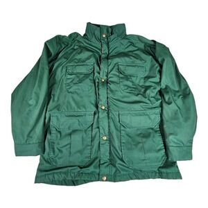 Vintage Woolrich Wool Lined Jacket 33805 Forest Green Mens L